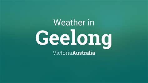 7 day weather geelong
